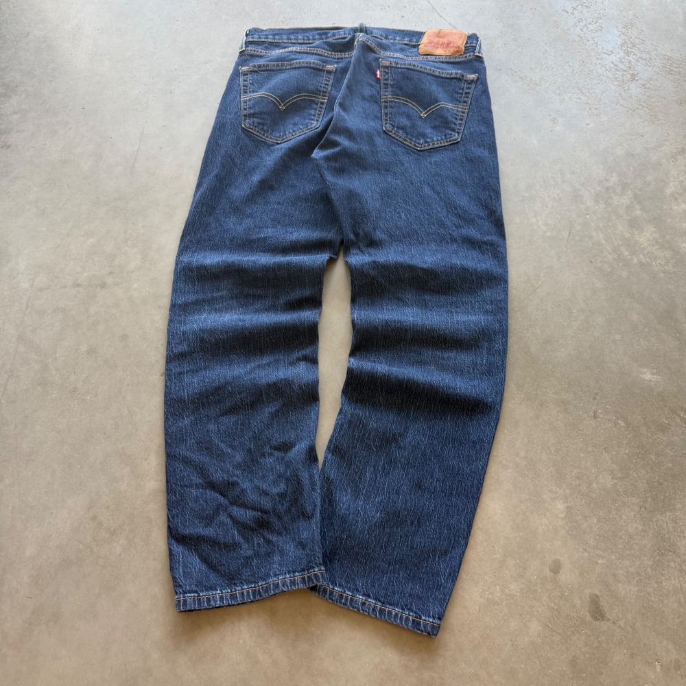 Levis 559 Relaxed Straight Jeans Mens 34x30 Dark Wash Blue Denim 00559-0598